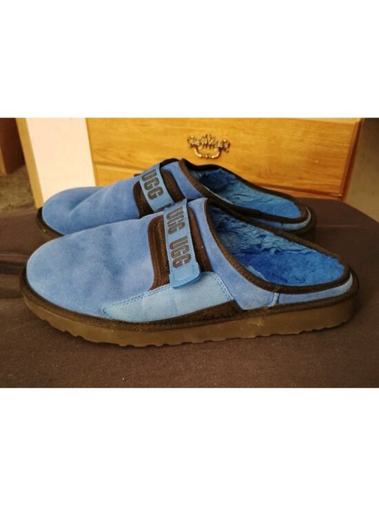 UGG BLUE DUNE SLIP-ON SUEDE/ SHEEPSKIN COMFORT SLIPPERS, Men’s Size 14 main image 9